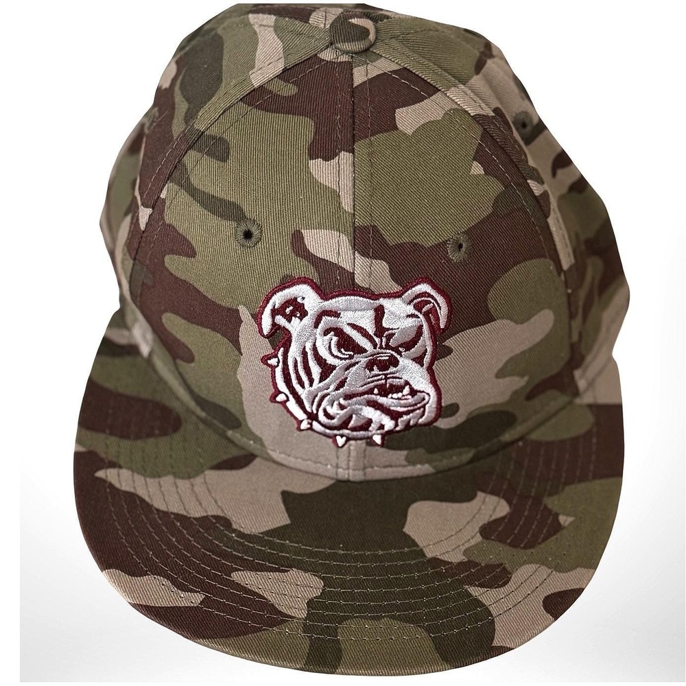 Pukka Bulldog Mascot Green Camo Adjustable Hat